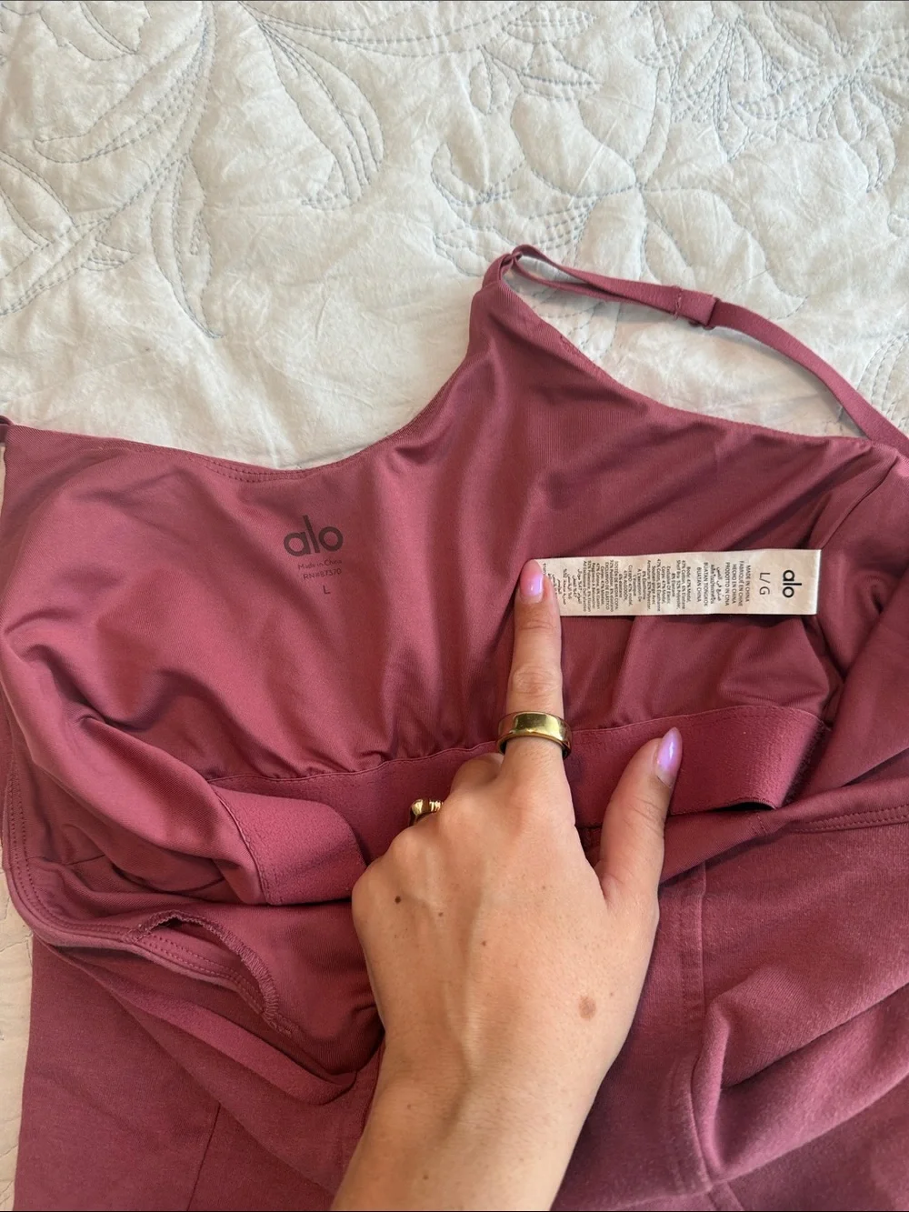 ALO Yoga Corset-Style Cropped Cami